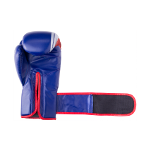 Перчатки боксерские Knockout BGK-2266, 8oz, к/з, синий