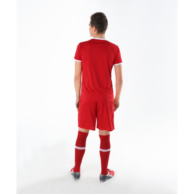 Шорты футбольные JFS-1110-021, красный/белый, детские